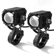 [Harga untuk dua lampu!!! Tersedia]9v-80v Lampu Tembak Sorot Led Laser Cahaya High Low Putih Kuning 