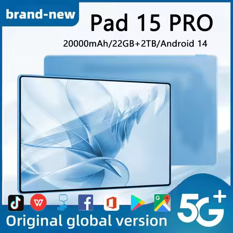 2025 Global Version Original MI Tablet Pad 15 Pro Android 14 22GB+2TB 20000mAh 5G Dual SIM Card WiFi