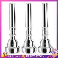 【HOT SALE】 3 Pack Trumpet Mouthpiece, 7C 5C 3C Silver Plated Mouthpiece for Beginners, Professional 