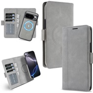 Card Bag Wallet Phone Case For Google Pixel 11 10 9 Pro XL 10A 9A Circular Strong Magnetic Charging 