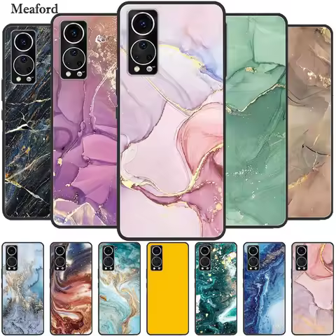 For ZTE Axon 30 5G Case Marble Silicone TPU Soft Phone Back Cover Case For ZTE Axon30 5G Coque Prote