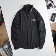 Áo sơ mi nam co giãn thêu chữ BIGSIZE < 120kg (3XL-9XL)