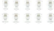 CABLEPELADO RJ11 Connector | Modular Telephone Connector | 6P4C | 4-Pin RJ11 | AWG26 | Suitable for