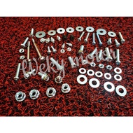 honda gboj ( c70 lampu petak ) screw cover set full set gbo j