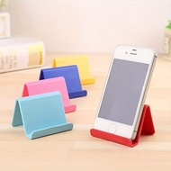 [Random Color] 1/2/5Pcs Portable Plastic Candy Color Mobile Phone Holder/ Universal Desk Smartphone 
