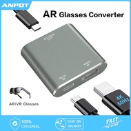 AR Glasses Converter HDMI to Type C 4K@60Hz Screen Projection for Laptop AR Glasses Output