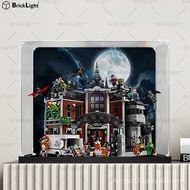 ❤️手办展示盒收纳 Transparent Display Box Suitable for Lego 76300 DC Batman Arkham Crazy House Figure Storag