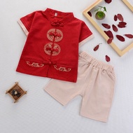 EASY1.SALES 90-160cm Kids Boys Traditional CNY Chinese Costume 2pcs Clothing Set Chinese Traditional Costume CNY Hanfu Samfu