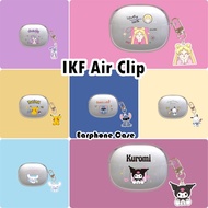 【imamura】For IKF Air Clip Case Cute Cartoon Soft Silicone Earphone Case Casing Cover