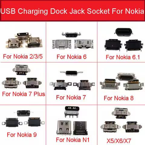 For Nokia 2 3 5 3.1 5.1 6 6.1 7 7.1 8 Sirocco 9 PureView 8.1 X5 X6 X7 X71 Plus N1 Mirco Usb Charger 