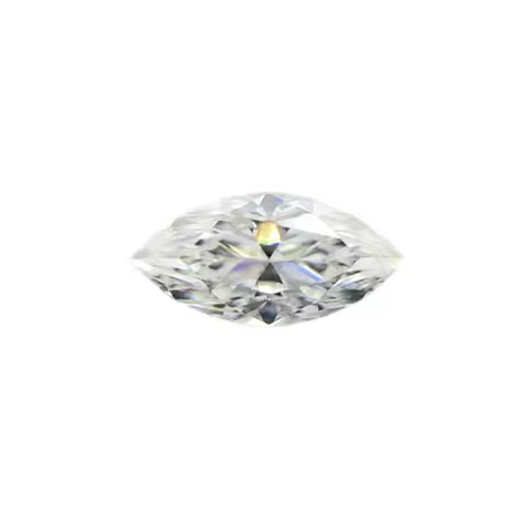 0.1CT 0.2CT 0.3CT 0.5CT Marquise Cut Moissanite Loose Stone D Color VVS1 Super White Sparkling Gem F