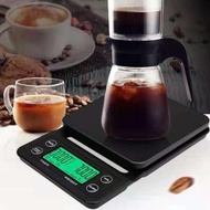 潮日買手 - 多用途電子咖啡磅 帶計時功能 咖啡磅 沖咖啡 廚房 計量秤 防滑墊電子秤 mr水量ml (不連咖啡壺) 咖啡磅