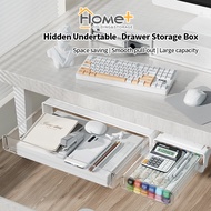 (HOME+) Drawer Style Storage Box Under Desk Large Capacity Office Desk Bottom Invisible Storage Box