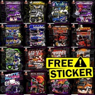 [HE7] CETAK STIKER CROMO 20 PCS CAMEL BUS MANIA