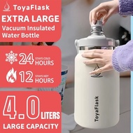 【SG Local】 4000ml/2800ml Thermos Bottle Large Vacuum Insulated Thermos Water Bottle Tumbler With Han