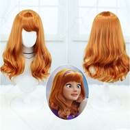 Full-Wigs Ladies Daphne Scooby Doo Costume Halloween Fancy Dress-Women Cosplay Scooby-Doo for Daphne