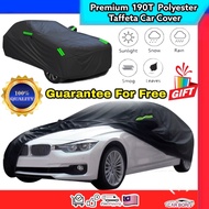 CRB Premium 190T PTF Midnight Black Car Cover Protector Water Sun Rain UV Protection Selimut Sarung 