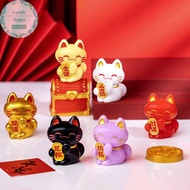 GentleHappy 1pc Cute Cartoon Lucky Cat Exquisite Resin Ornament Small Gift Crafts Miniatures Figurines For Home Desktop Ornament .