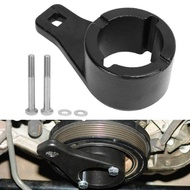 Crankshaft Pulley Holder Steel Black Damper Removal Tool for Toyota Lexus 1990 3.0 L6 3.0 V6 3.3 V6 