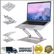 Adjustable Laptop Stand, Portable Laptop Riser, Aluminum Laptop Stand for Desk Foldable, Ergonomic Computer Notebook Stand Holder for MacBook Air Pro