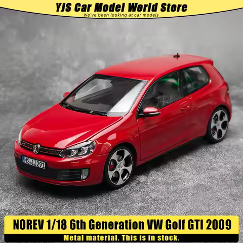 NOREV diecast model 1:18 6th Generation VW 2009 Golf GTI Red metal car model ornament Collection