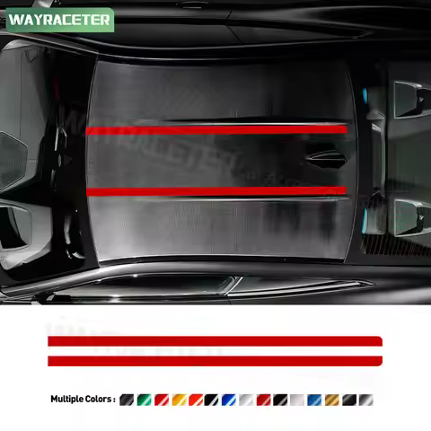 2 Pcs Car Roof Top Vinyl Decal Sunroof Sticker For BMW M4 2021 G82 CSL G83 CS M Competition 2022 202