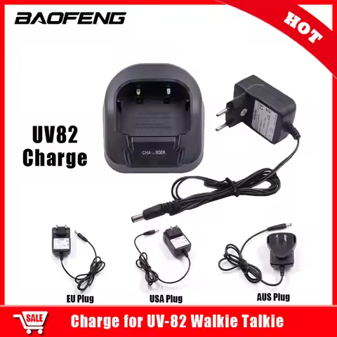 Charger For Baofeng UV82 Radio Portable Genuine Home Charger with EU AU UK US Adapter For Baofeng UV