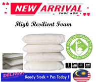 (Warranty 1 Year)High Resilience Foam Pillow,Bantal asrama,bantal hospital,bantal hostel,bantal taha