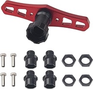 ShareGoo 17mm Wheel Hex Wrench & 12mm to 17mm Wheel Hex Drive Hub Adapter 15mm Offset Extension Comp