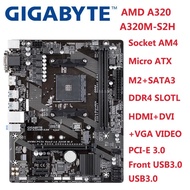 USED Gigabyte GA-A320M-S2H Motherboard Micro ATX AMD A320 DDR4 M.2 USB3.1 STAT3.0 Socket AM4 GA A320