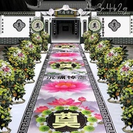 Funeral White Things Disposable Wear-Resistant Stepp-Resistant Carpet Hall Layout Aisle Supplies Lay