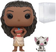 POP Disney: Moana - Moana & Pua Pop! Vinyl Figure (Bundled with Compatible Pop Box Protector Case), 