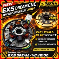 HCS RACING EX5 / EX5 DREAM / GBOJ FUEL COIL COMBO SET HEAVY CNC MAGNET + FUEL COIL RACING