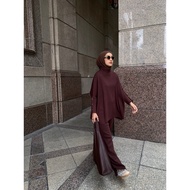 THELECU AIRPORT OUTFITS BAGGY KNITWEAR SET AIRPORT OUTFIT SET WOMEN