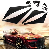 4Pcs Universal Car Front Bumper Lip Splitter Body Spoiler Canards Refit Kits