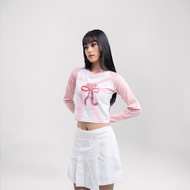 Women's Crop Top Longsleeve GURLS CLUB Knit Rib (LD 88, P 40)