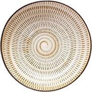 Ichikyu 127-0807 Mino Ware Plate, Mino Folk Art, Curry Plate, Pasta Plate, Deep Plate, Diameter 8.3 