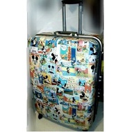 Authentic Disney 360 degree 4 wheels large volume hard suitcase luggage Mickey minnie donald duck 正版