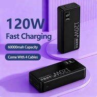 120W PowerBank100000mAh Full Capacity Super Fast Charge Powerbank USB Type C PD Quick Charge Extern