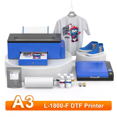 A3+ DTF Printer L1800 DTF Transfer Impresora For T-shirt Printing Machine with White Ink Circulate A