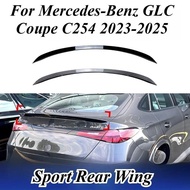 For Mercedes-Benz GLC Coupe C254 2023-2025 AMG Style Roof Spoiler Rear Trunk Lip ABS Plastic Exterio