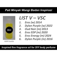 [LIST V - VSC][Pati Inspired Fragrance Oil][EROS/DYLAN PURPLE/DYLAN BLUE/EROS ENERGY/OUD NOIR]]