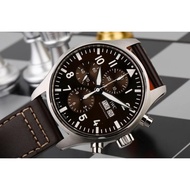 Iwc IWC Pilot Chronograph Brown Dial Automatic Mechanical Watch Male IW377713