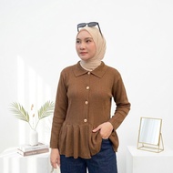 LAVINA CARDY KNIT PREMIUM TOP/ THICK KNITWanita BLOUSE/ KOREAN STYLEWanita