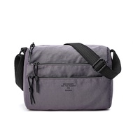 Gudika Womens Square Crossbody Bag Triple Zip Casual Bag Nylon Waterproof Sling Bag Adjustable Thickened Shoulder Strap Sling Bag