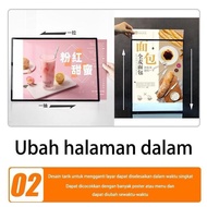 LED Cafe Menu Board/Slim Light Box/LED Light Box LED Display Size cm40x50cm FREE PRINTING