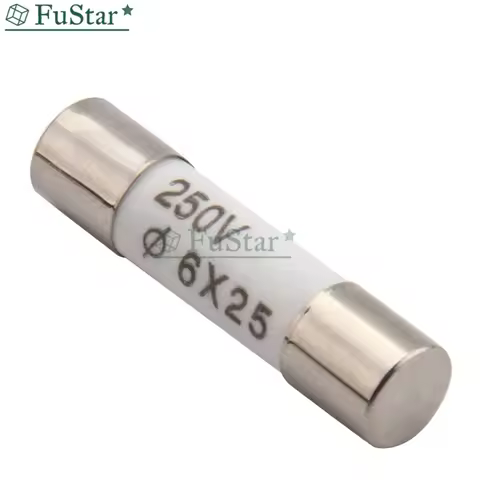 10PCS 6*25mm Ceramic fuse tube fuse 6x25mm 250V 0.5A 1A 2A 3A 4A 5A 6A 8A 10A 13A 15A 16A 20A 25A 30
