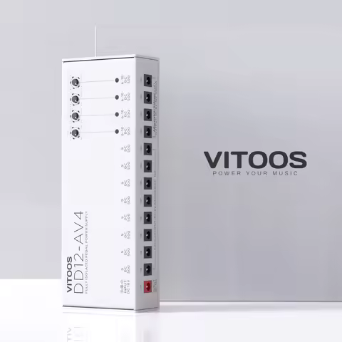 VITOOS DD12-AV4 effect pedal power supply fully isolated Filter ripple Noise reduction High Power Di