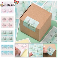 MARIER 100PCS Thank You Stickers Watercolor Pink Blue Gift Gift Wrapping Gorgeous