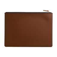 HEFEI Túi có khóa kéo Cặp hồ sơ A4 Da PU Chống nước Túi đựng tài liệu Thời trang Dung tích lớn Kẹp l